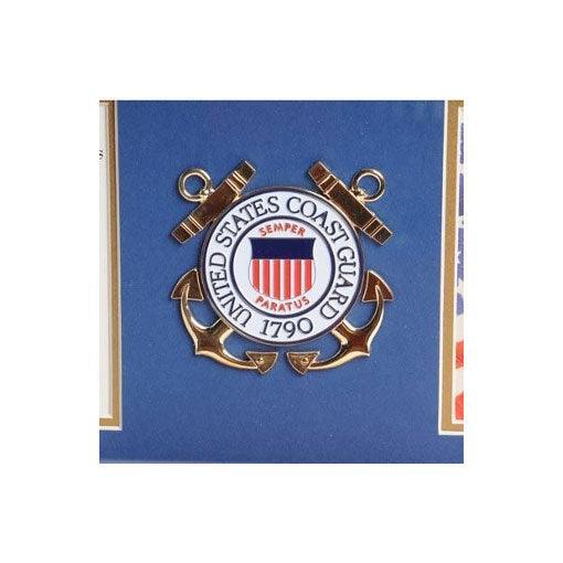 U.S. Coast Guard Medallion Double Picture Frame U.S. Coast Guard Medallion Double Picture Frame