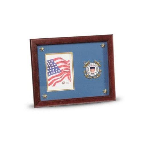 U.S. Coast Guard Medallion Picture Frame with Stars 