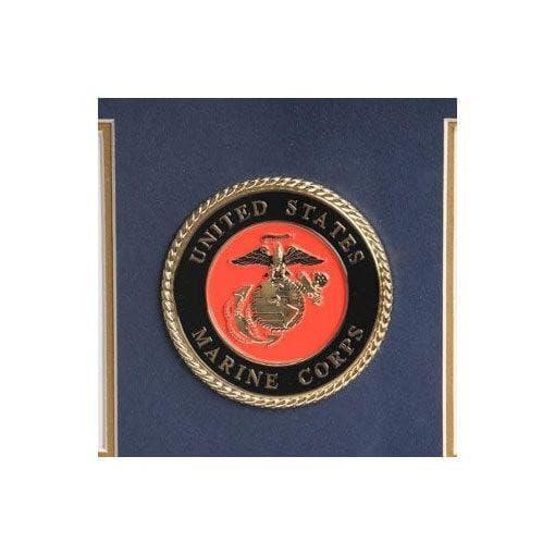 U.S. Marine Corps Medallion Double Picture Frame 