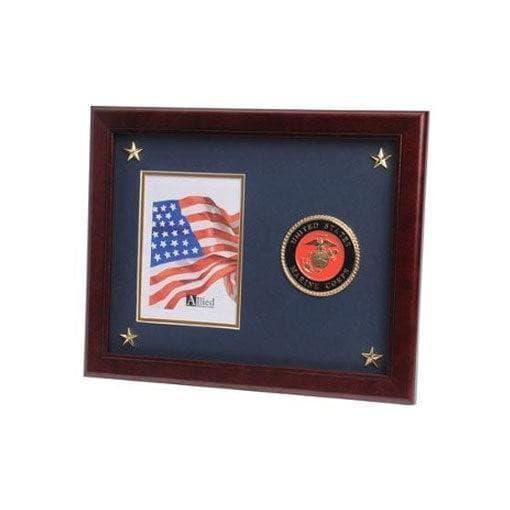 U.S. Marine Corps Medallion Picture Frame with Stars U.S. Marine Corps Medallion Picture Frame with Stars