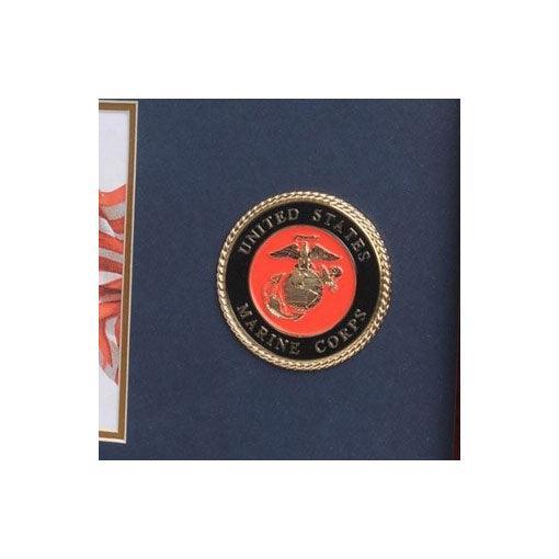U.S. Marine Corps Medallion Picture Frame with Stars - Flags Connections
