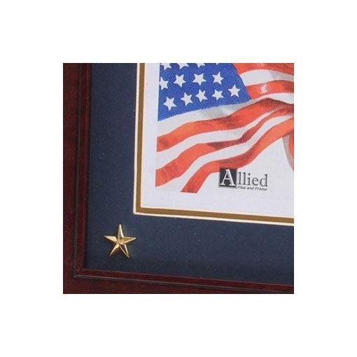 U.S. Marine Corps Medallion Picture Frame with Stars - Flags Connections