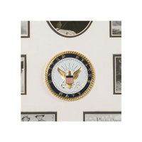 U.S. Navy Medallion 7 Picture Collage Frame with Stars U.S. Navy Medallion 7 Picture Collage Frame with Stars