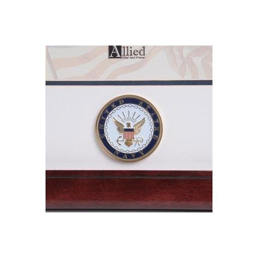 U.S. Navy Medallion Landscape Picture Frame - Flags Connections