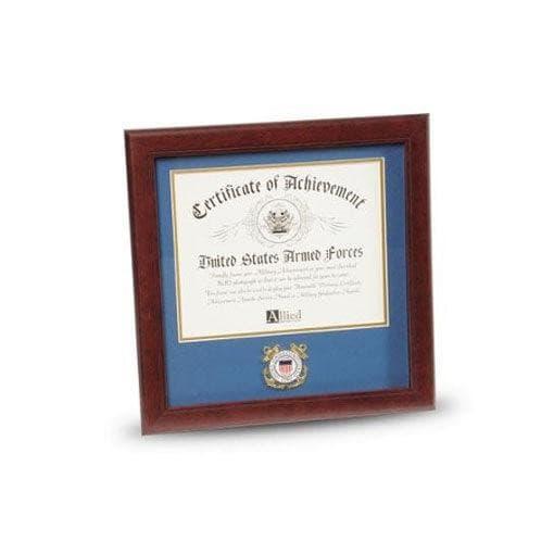 US Coast Guard Medallion 8 Inch by 10 Inch Certificate Frame - Flags Connections