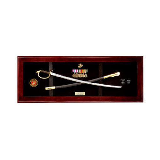 USMC NCO Sword Display Case, Sword Display Frame USMC NCO Sword Display Case, Sword Frame, Sword Holder