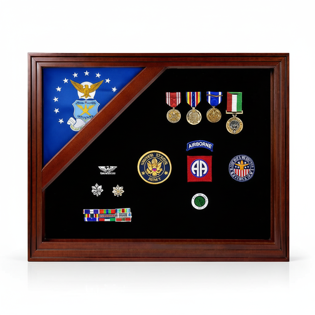 Air Force flag display case 3x5, best seller Air Force flag case 3ft x 5ft, military Air Force flag display case wood, Air Force memorial flag display case 3x5, 3x5 Air Force flag case for veterans, Air Force flag case with glass front 3x5, triangular Air Force flag display case wood, Air Force flag shadow box with certificate holder, wall mount Air Force flag display case 3x5, Air Force flag case with pedestal base