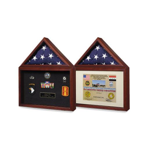 Flag plus certificate display case - Flags Connections