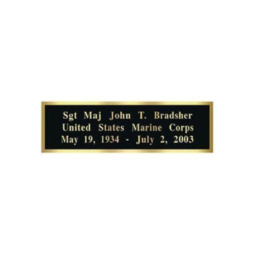 Laser Engraved Name Plates, Personalized Name plates for flag case Laser Engraving Name Plates, Personalized Name plates