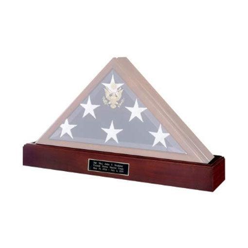 Military Flag and Medal Display Case Shadow Box Military Flag and Medal Display Case Shadow Box