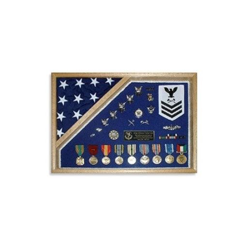 Military Shadow Box 18 x 24 - Flags Connections