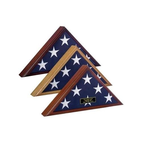 Spartacraft Veteran Flag Display Case, Cherry - Flags Connections