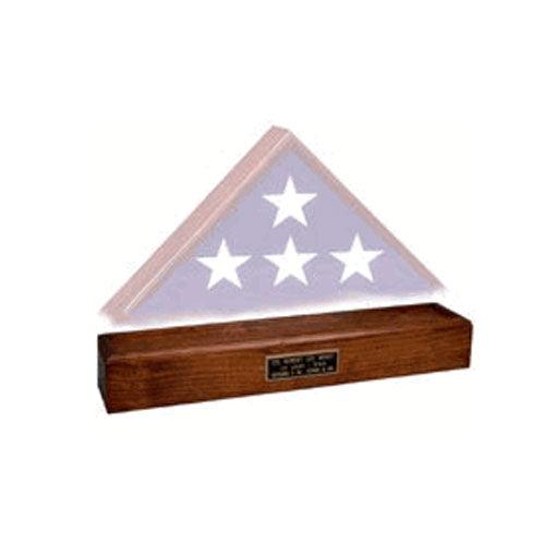 Wood Pedestal, Pedestal For a Flag case - Flags Connections